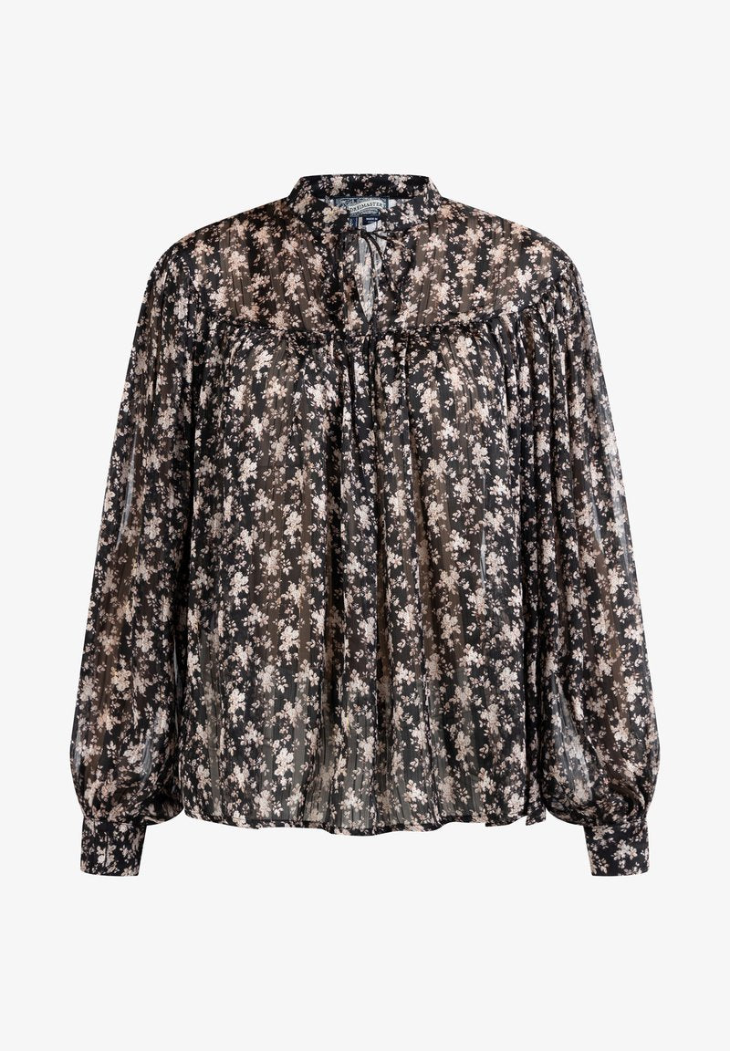 Dreimaster BRIDGEPORT - Bluse - Schwarz Rosa
