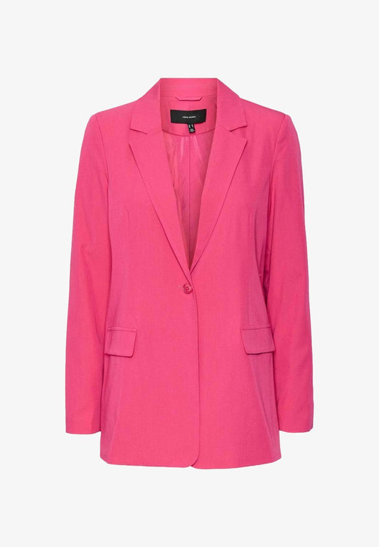 Vero Moda LANGÄRMELIG - Kurzmantel - Pink Yarrow