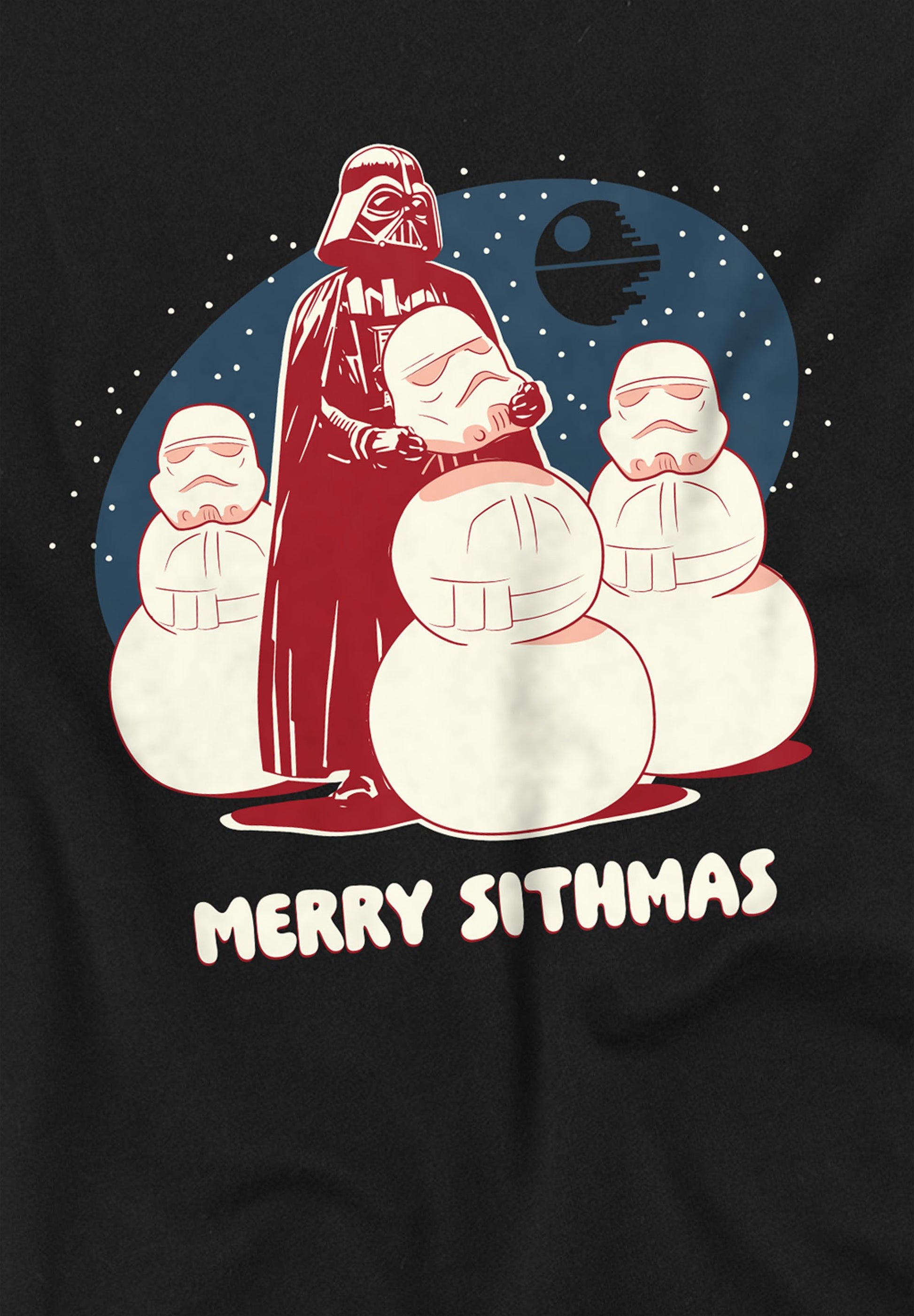  STAR WARS DARTH VADER MERRY SITHMAS CHRISTMAS - Long Sleeved Top - Black
