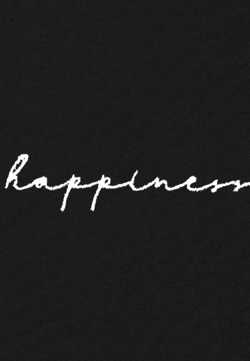  HAPPINESS EMBROIDERY UNISEX CLASSIC - Sweatshirt - Black