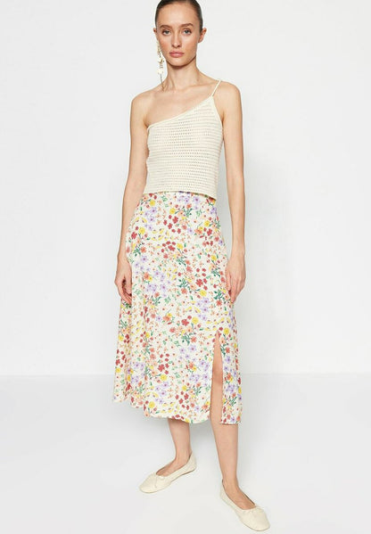 Trendyol A-Linien-Rock - Cream
