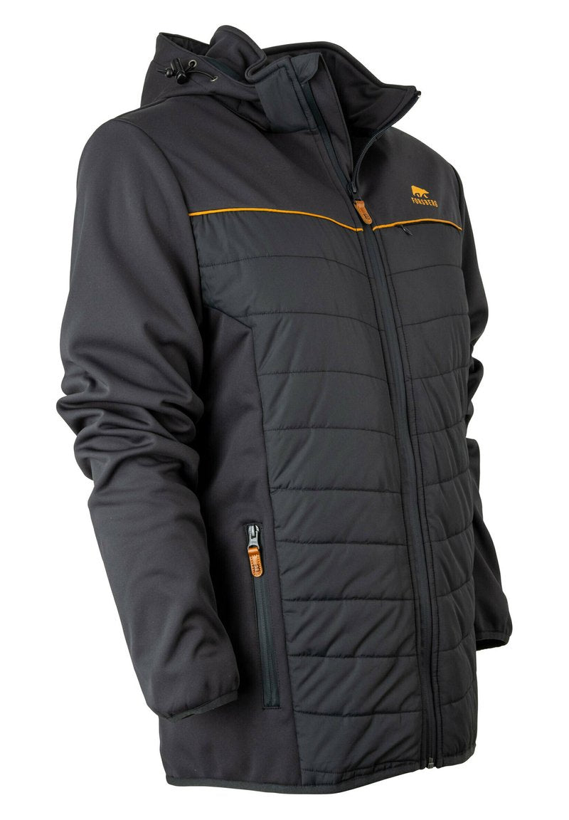  ALRUUT III HYBRID MIT ABNEHMBARER KAPUZE - Winterjacke - Anthrazit Bronze