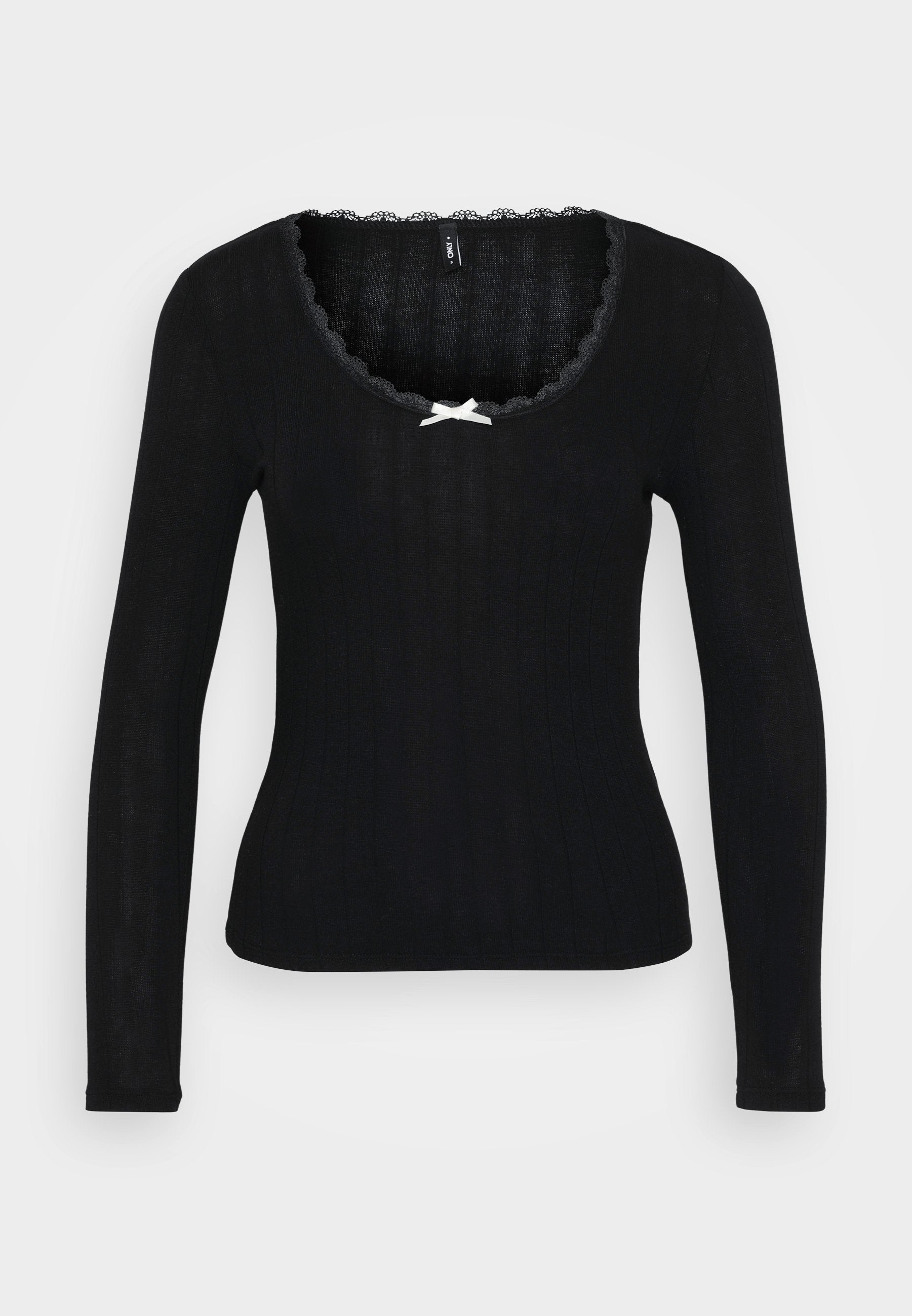 ONLY Petite ONLLAIKA U NECK - Long Sleeved Top - Black