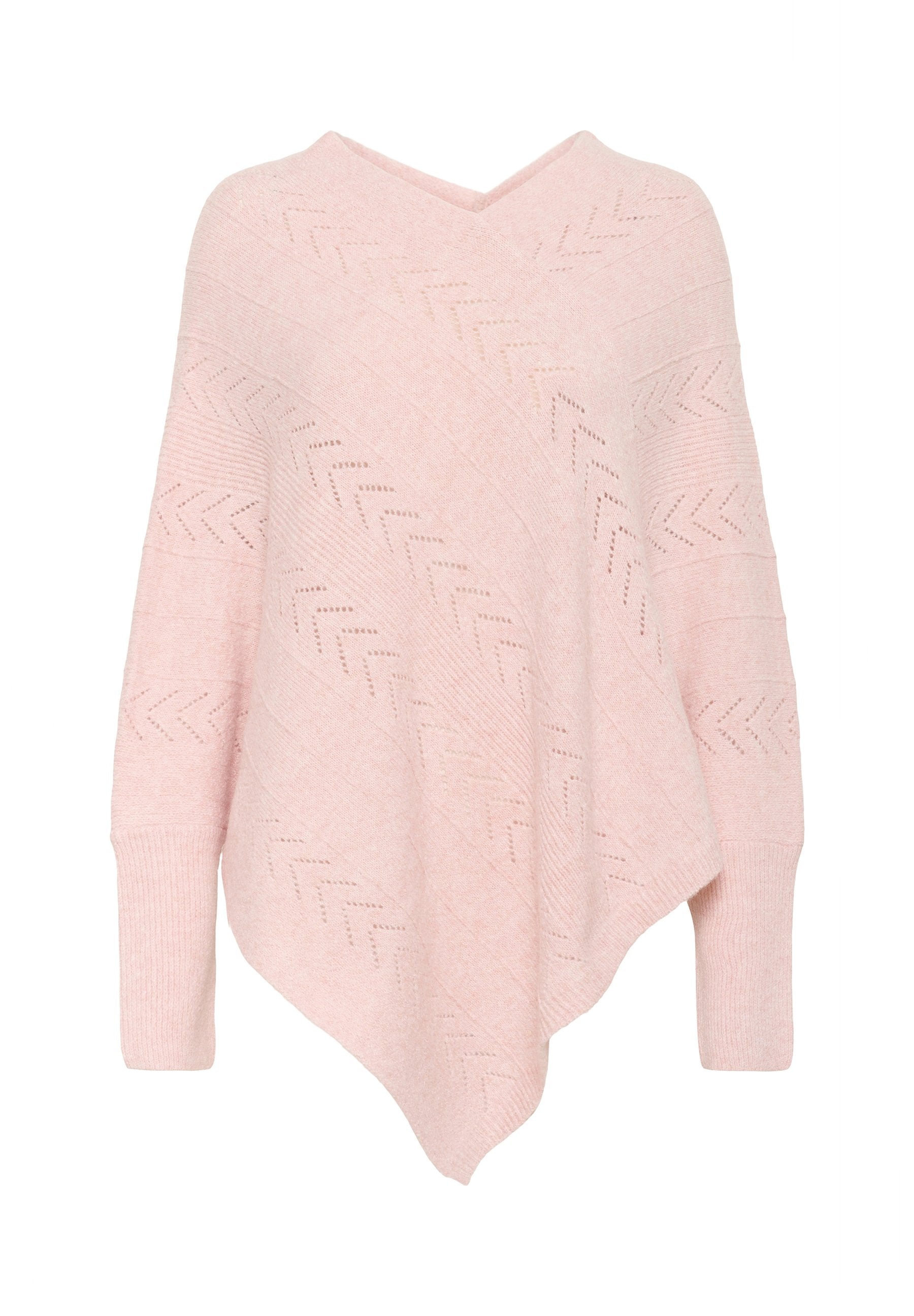 Cream HOLIDAY PONCHO - Jumper - Oat Melange