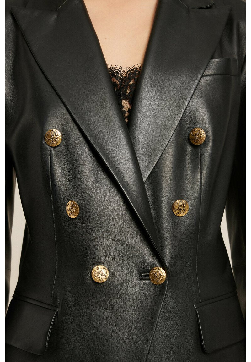 LUISA SPAGNOLI SOFOCLE A - Lederjacke - Nero
