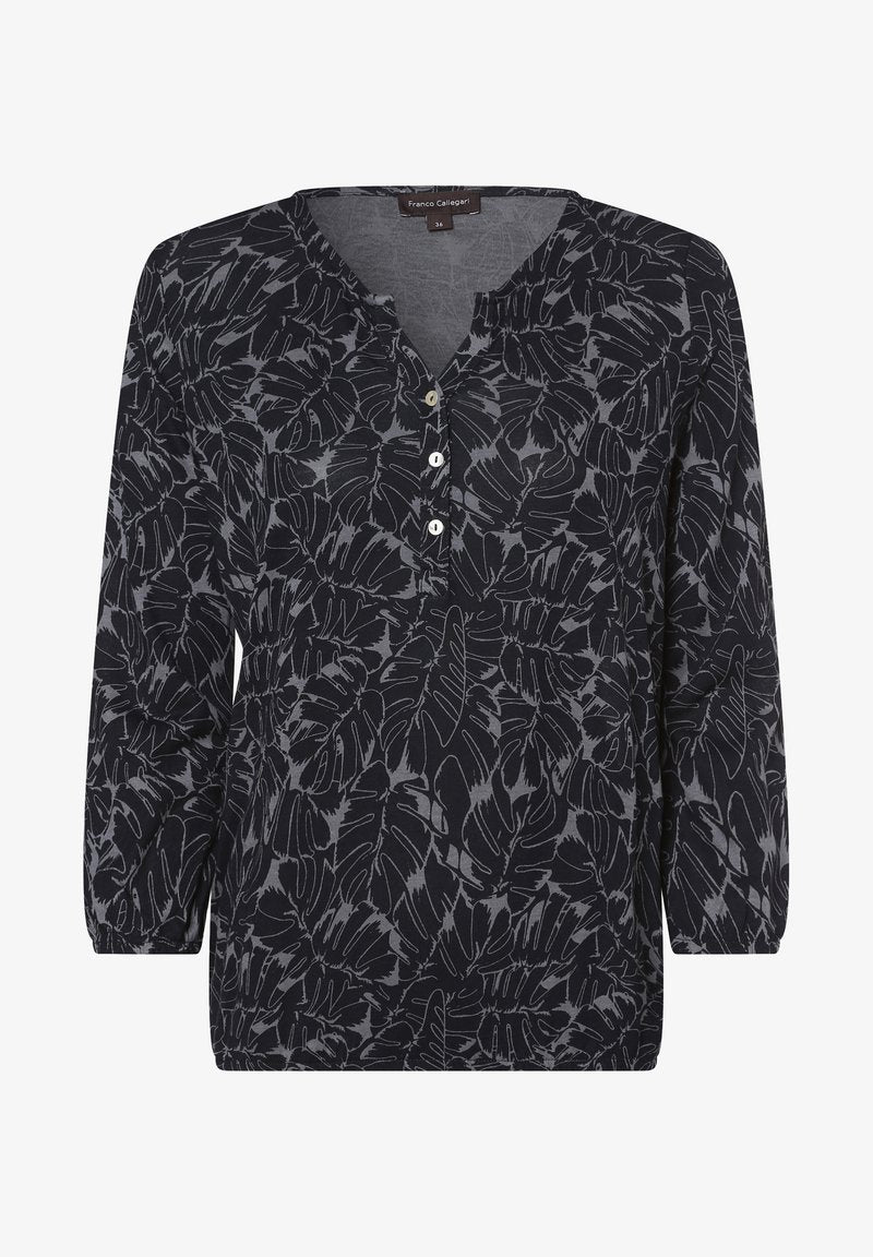  Bluse - Marine Hellblau