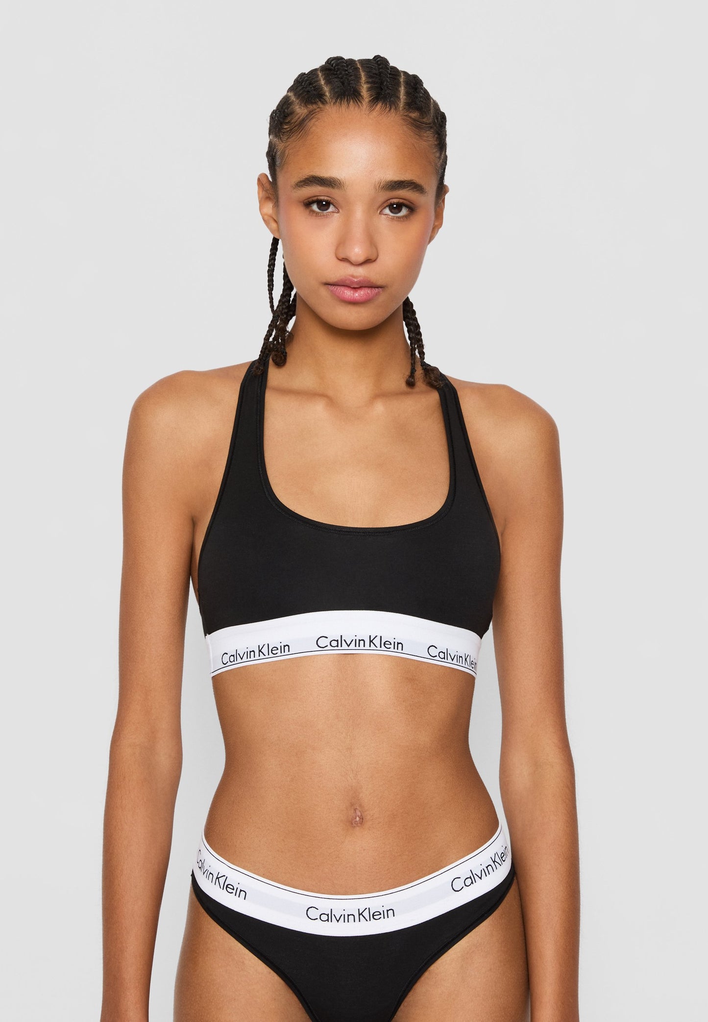 CALVIN KLEIN UNDERWEAR UNLINED BRALETTE ICON COTTON MODAL - Bustier - Black