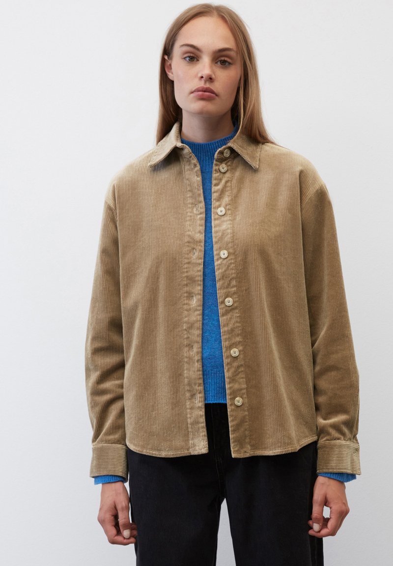 Marc O'Polo DENIM BLOUSE LONGSLEEVE - Hemdbluse - Brown Rye