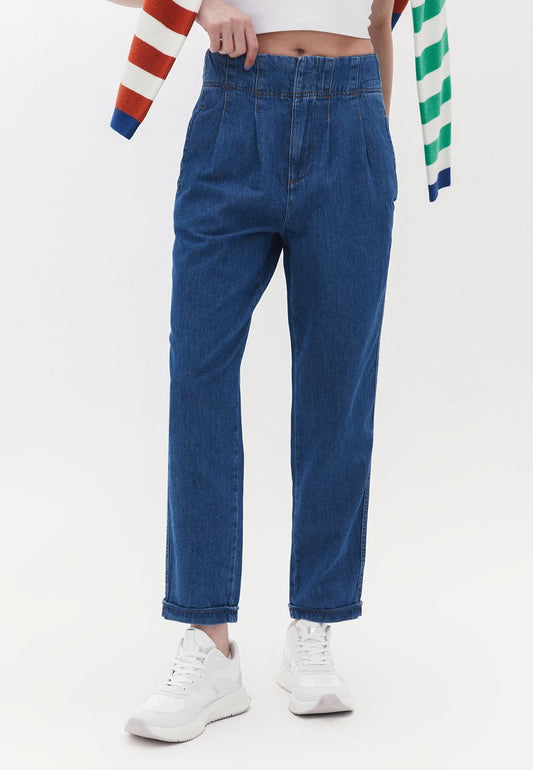  BAGGY - Jeans Straight Leg - Mid Denim