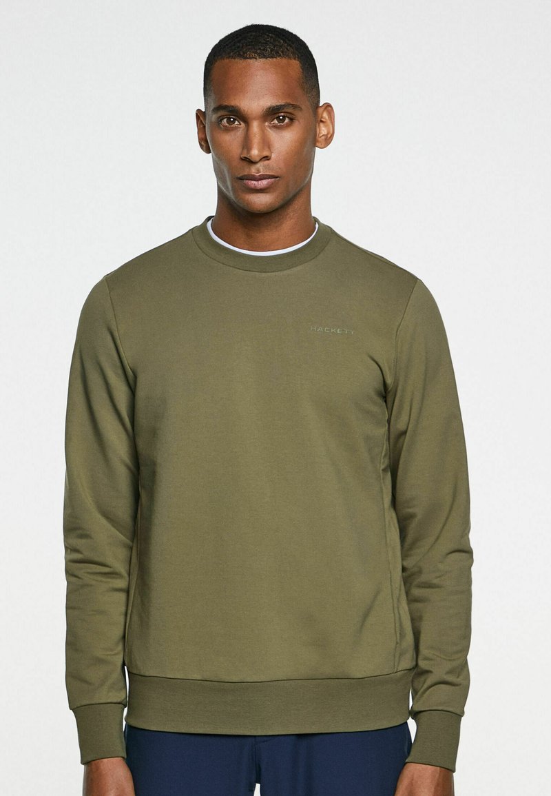Hackett London ESSENTIAL CREW - Sweatshirt - Dusty Olive