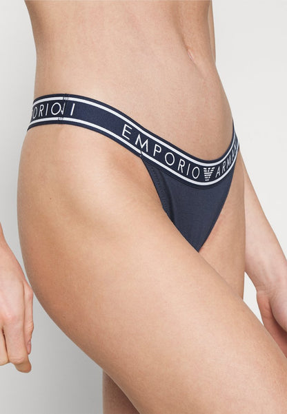 Emporio Armani THONG 2 PACK - String - Marine