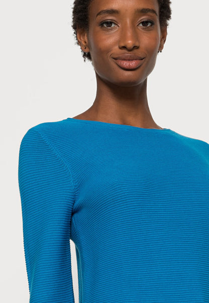 Tom Tailor NEW OTTOMAN - Strickpullover - Sublime Teal Blue