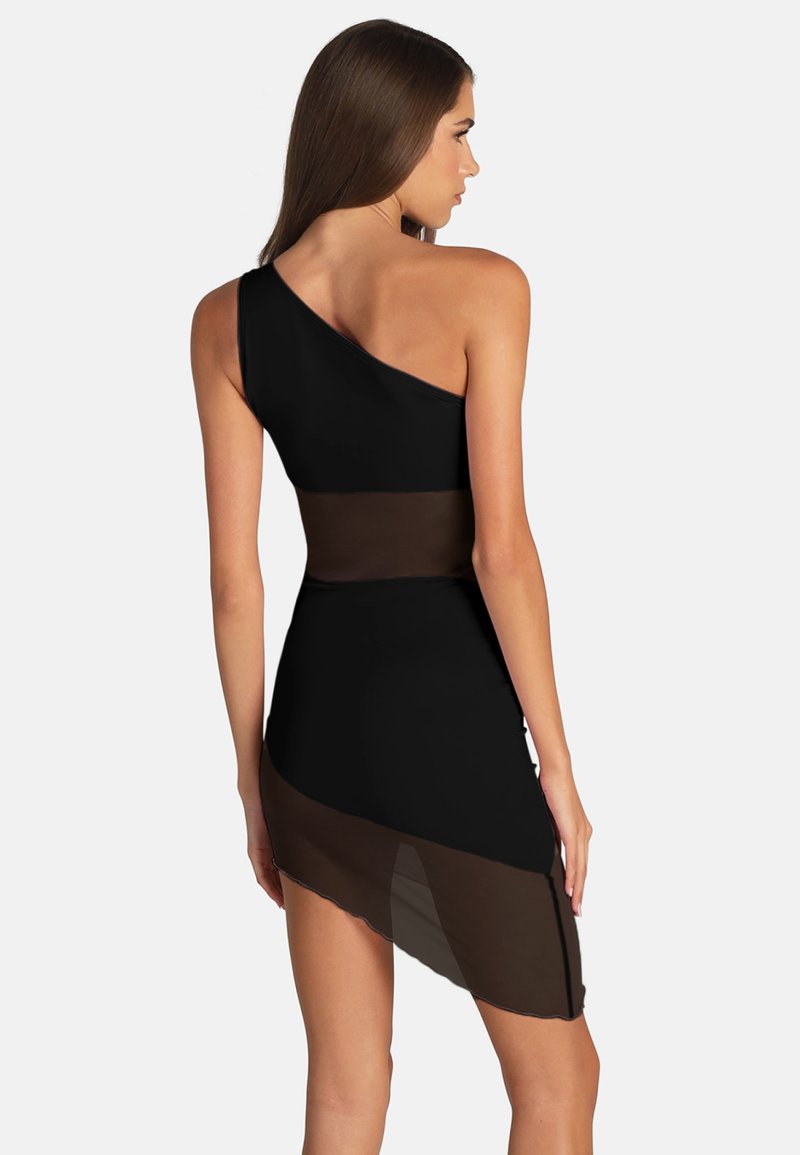 OW Collection CURVE MESH - Cocktailkleid/festliches Kleid - Black