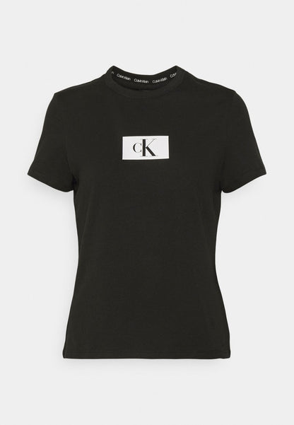 CALVIN KLEIN UNDERWEAR CREW NECK - Nachtwäsche Shirt - Black