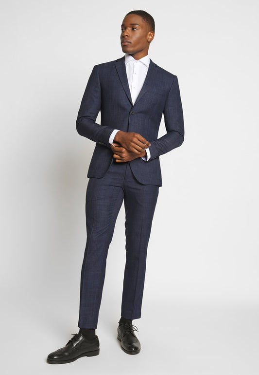  CHECK SUIT - Anzug - Dark Blue