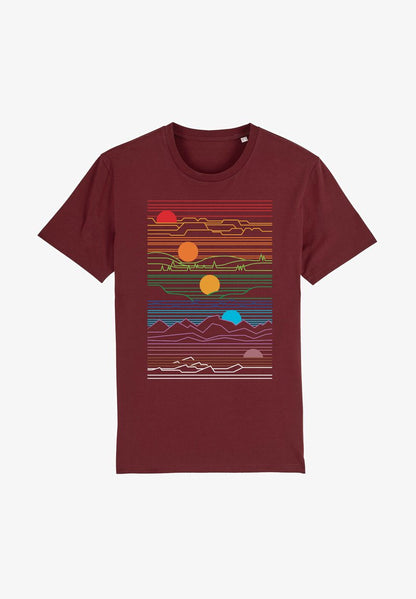  SUN AND MOON - T-Shirt Print - Bottle Green