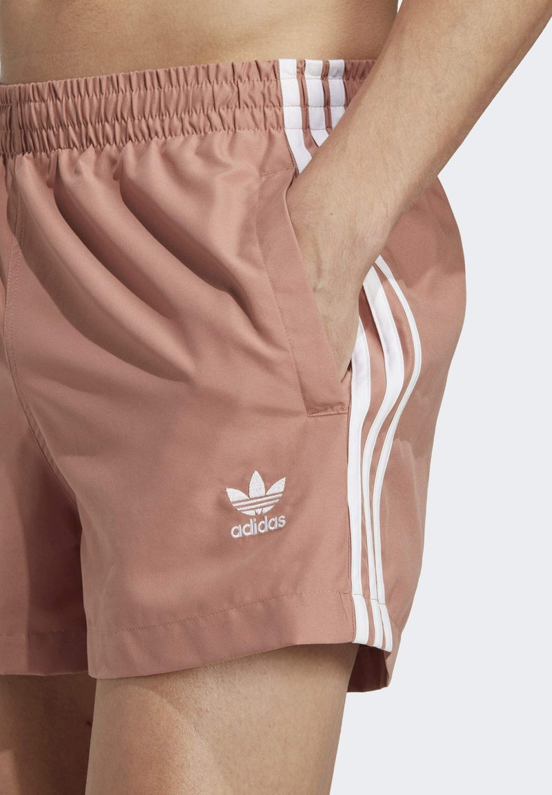 Adidas Originals 3-STRIPES SHORT LENGTH - Badeshorts - Clay Strata White