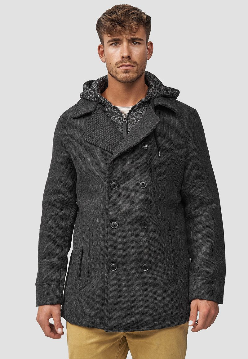 Indicode Jeans Kurzmantel - Black Mix