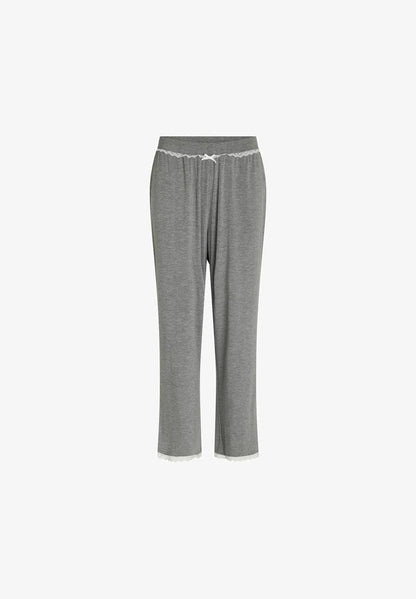  JASMIN - Nachtwäsche Hose - Grey Melange