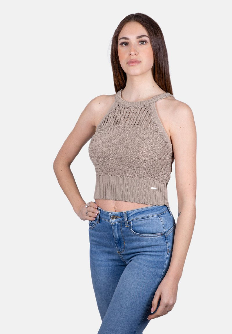 Armani Exchange IN FILO - Top - Beige