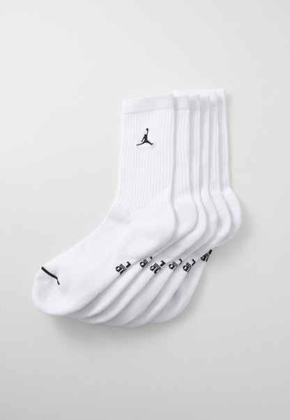 Jordan CUSH CREW 6 PACK - Sports Socks - Black/white
