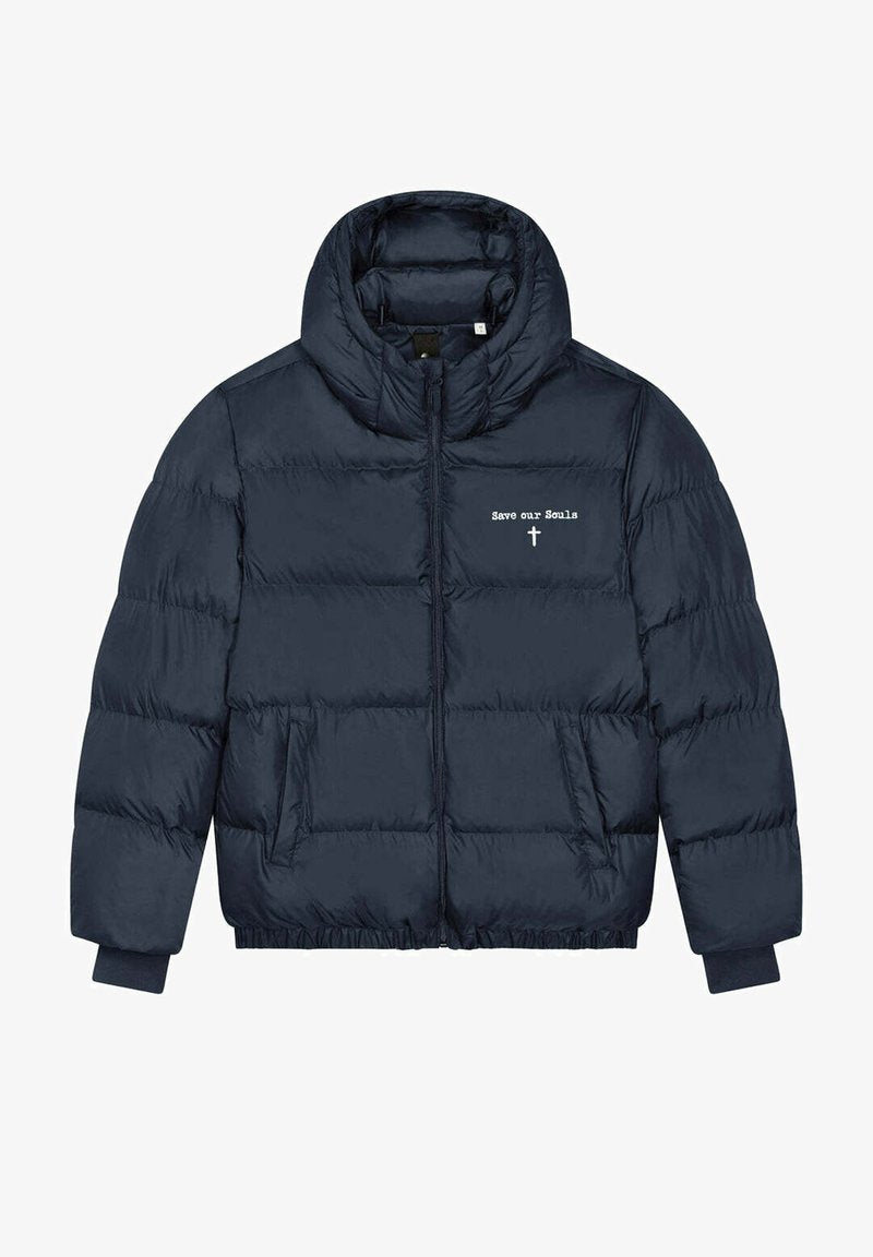  SAVE ARE SOULS EMBROIDERY PUFFER - Winterjacke - Black