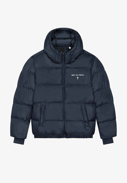  SAVE ARE SOULS EMBROIDERY PUFFER - Winterjacke - Black