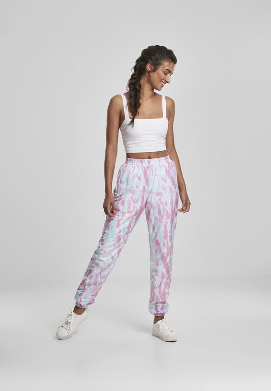 URBAN CLASSICS FRAUEN - Jogginghose - Aquablue/pink