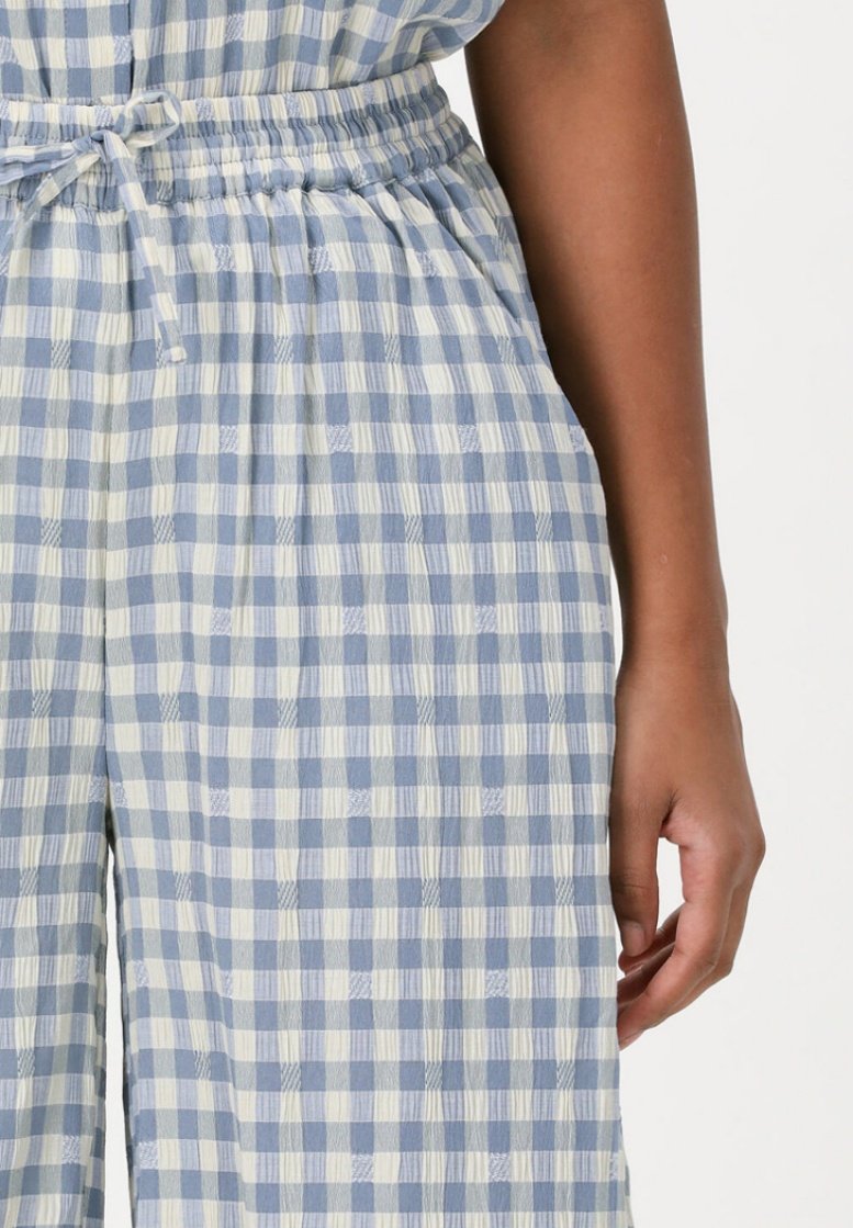 Lollys Laundry BROEKEN RITA - Stoffhose - Lichtblauw