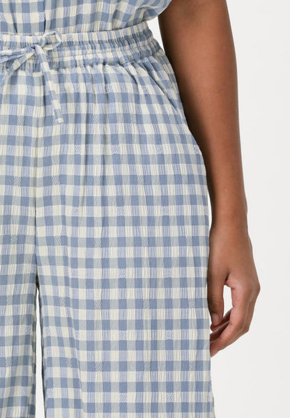 Lollys Laundry BROEKEN RITA - Stoffhose - Lichtblauw