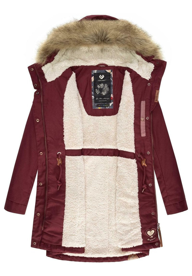 Ragwear TAWNY - Wintermantel - Wine Red
