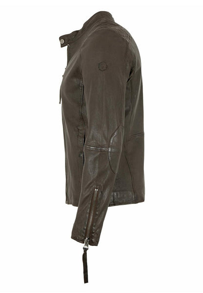  LETO - Lederjacke - Braun
