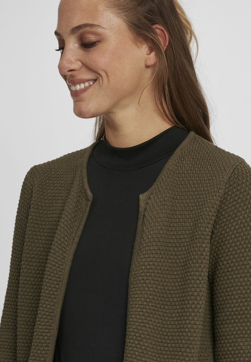 OXMO OXHILDA - Strickjacke - Ivy Green