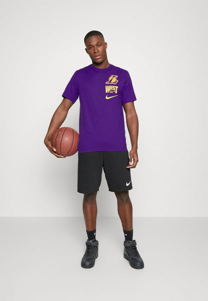Nike Performance NBA LOS ANGELES LAKERS BLOCK TEE - T-Shirt Print - Field Purple