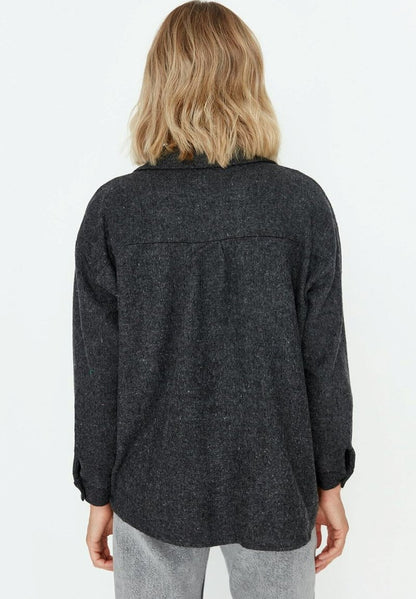 Trendyol CASUAL COMFORT - Hemdbluse - Grey