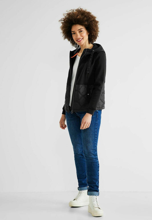 STREET ONE MATERIALMIX - Übergangsjacke - Schwarz