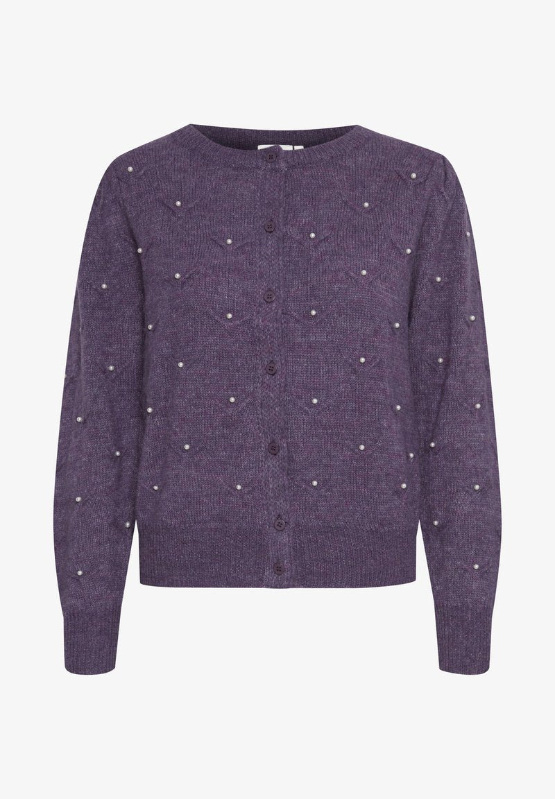  IRFLEURIE CA - Strickjacke - Vintage Violet Melange