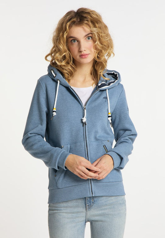 Schmuddelwedda Sweatjacke - Blau Melange