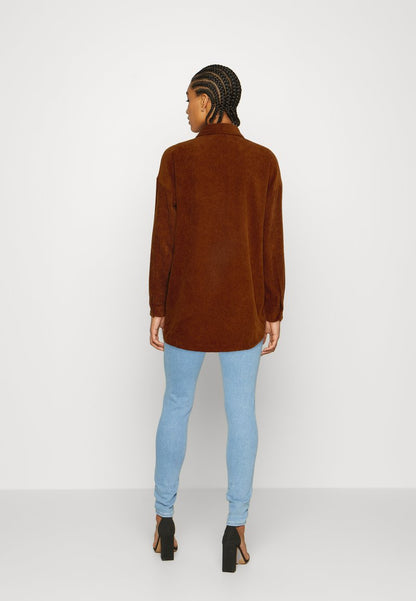 Noisy May NMFLANNY SHACKET - Kurzmantel - Cappuccino