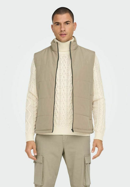 Only & Sons ONSMELVIN LIFE LIGHT - Weste - Chinchilla
