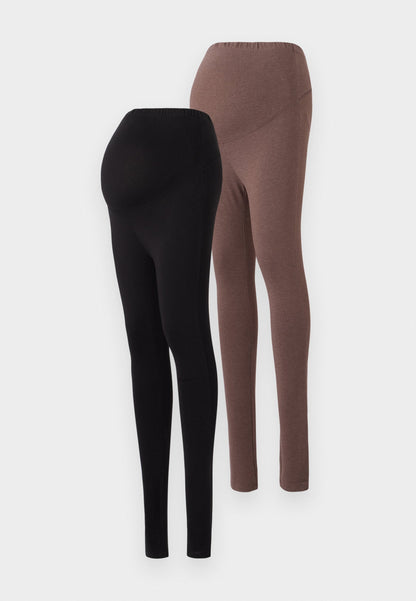  2 PACK - Leggings - Trousers - Black