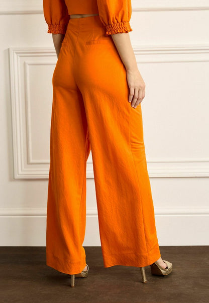 Next WIDE LEG STANDARD - Stoffhose - Orange