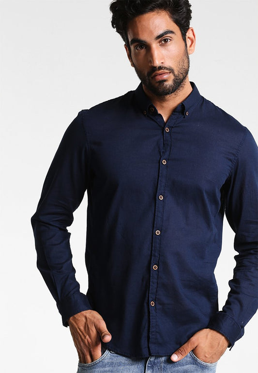 TOM TAILOR Denim Hemd - Black Iris Blue