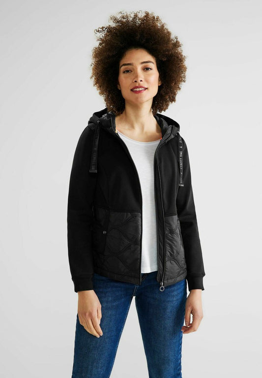 STREET ONE MATERIALMIX - Übergangsjacke - Schwarz