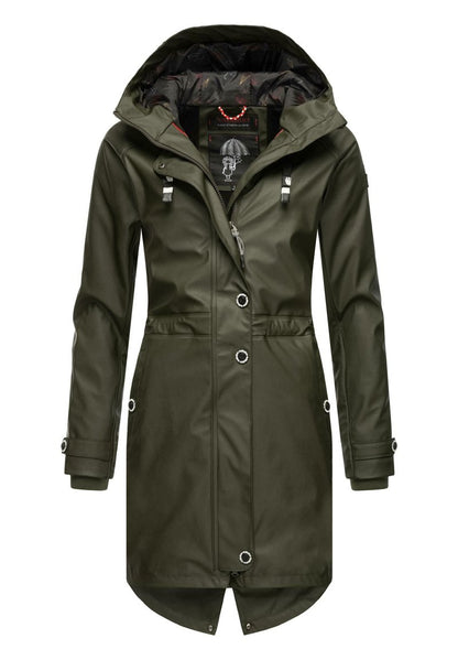 Navahoo RAINY FLOWER - Parka - Dark Olive