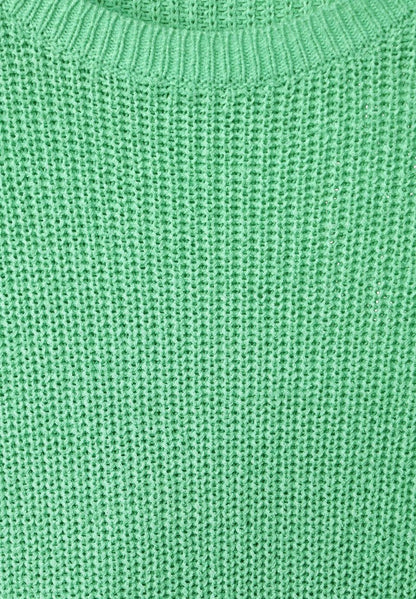 STREET ONE UNIFARBE - Strickpullover - Grün
