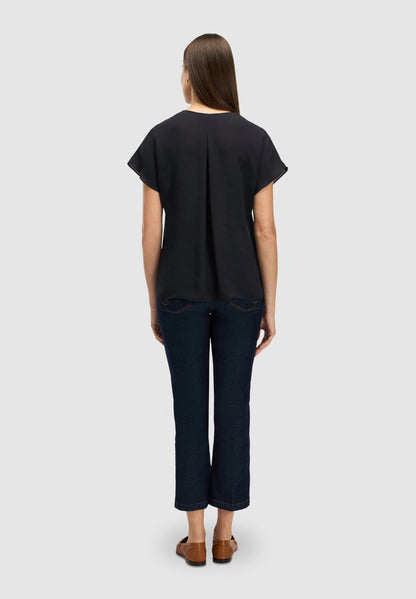  AVEC BOUCLE - Bluse - Nero