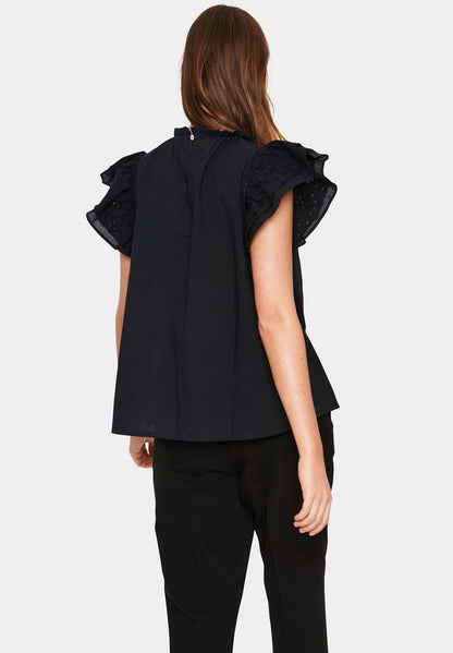 Saint Tropez TILLYSZ SS - Bluse - Black