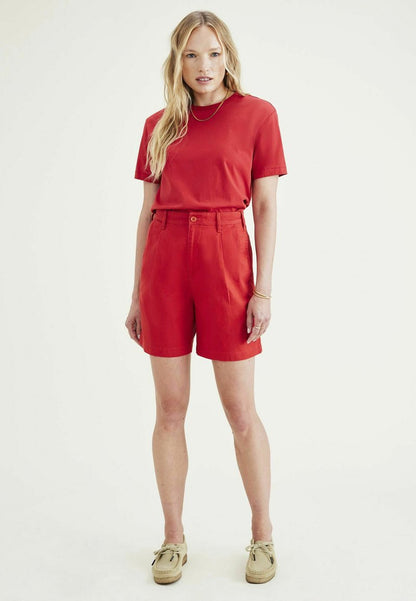 Dockers PLEATED ORIGINAL - Shorts - Cherry Bomb Red
