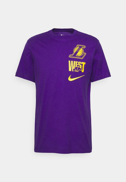 Nike Performance NBA LOS ANGELES LAKERS BLOCK TEE - T-Shirt Print - Field Purple